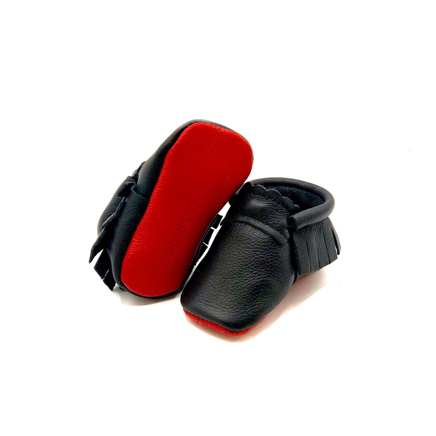 Lady Bug Moccs - Black & Red