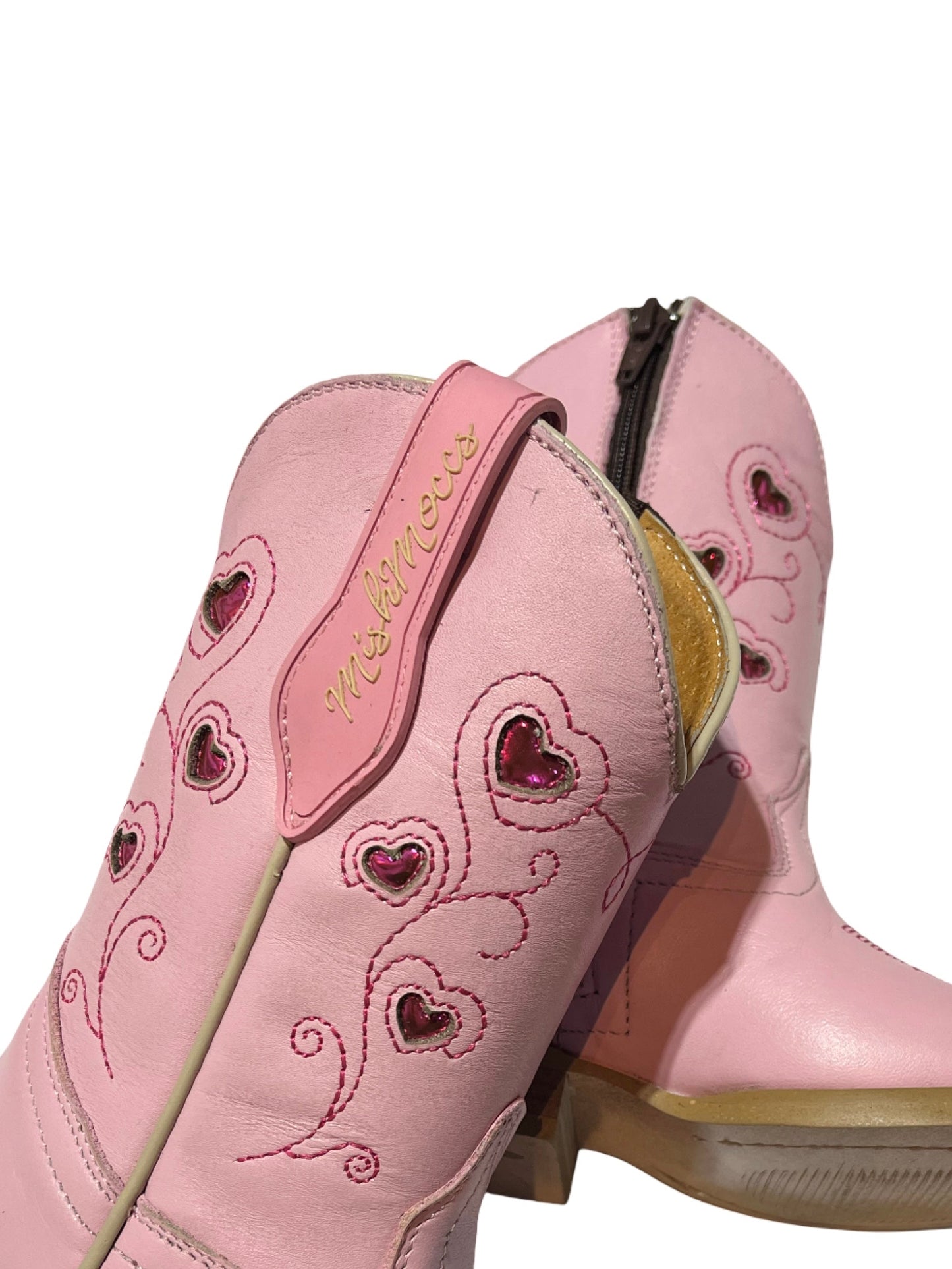 Pink Heart Boots