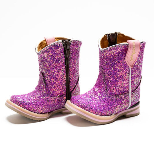 Princess Fuchsia Square Toe Boots - Save 70%OFF- Use code: SAVE70