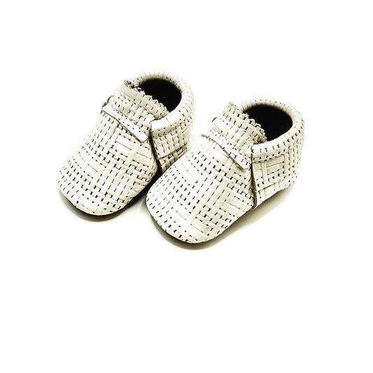 Oatmeal-Raffia Moccs -