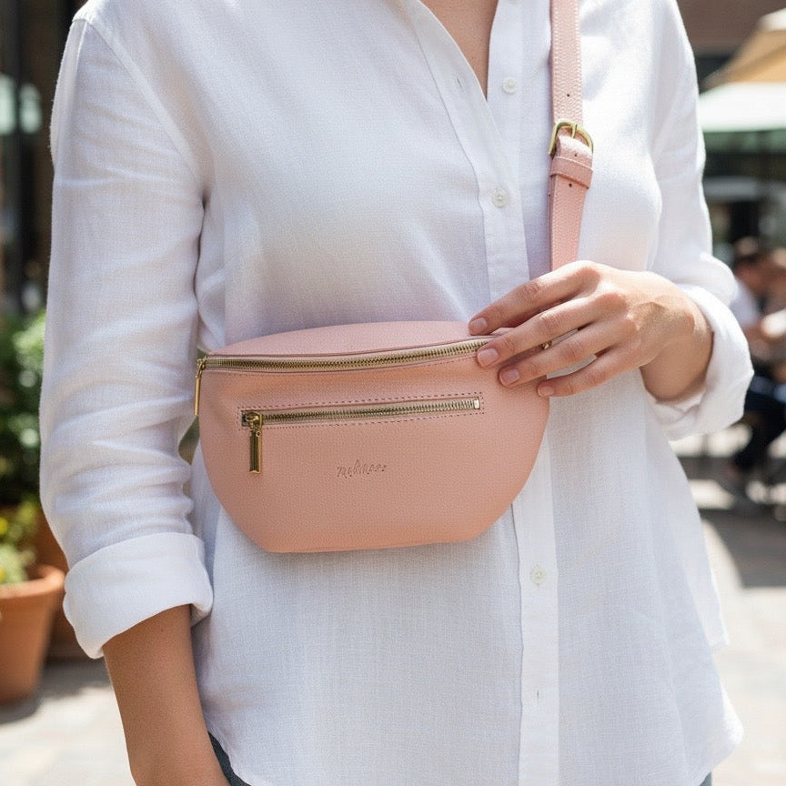 Bumbag with pockets- Suede Lining