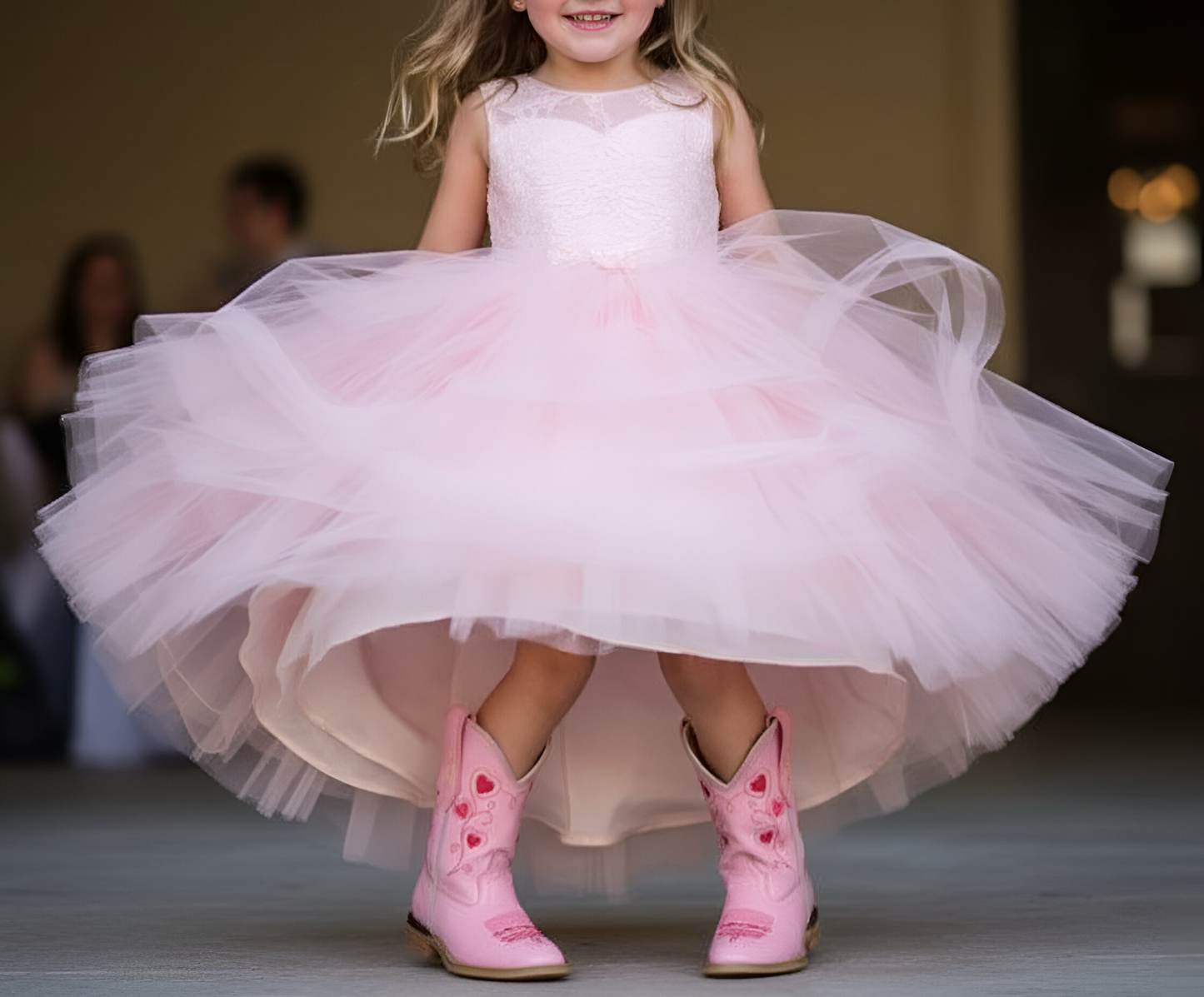 Pink Heart Boots