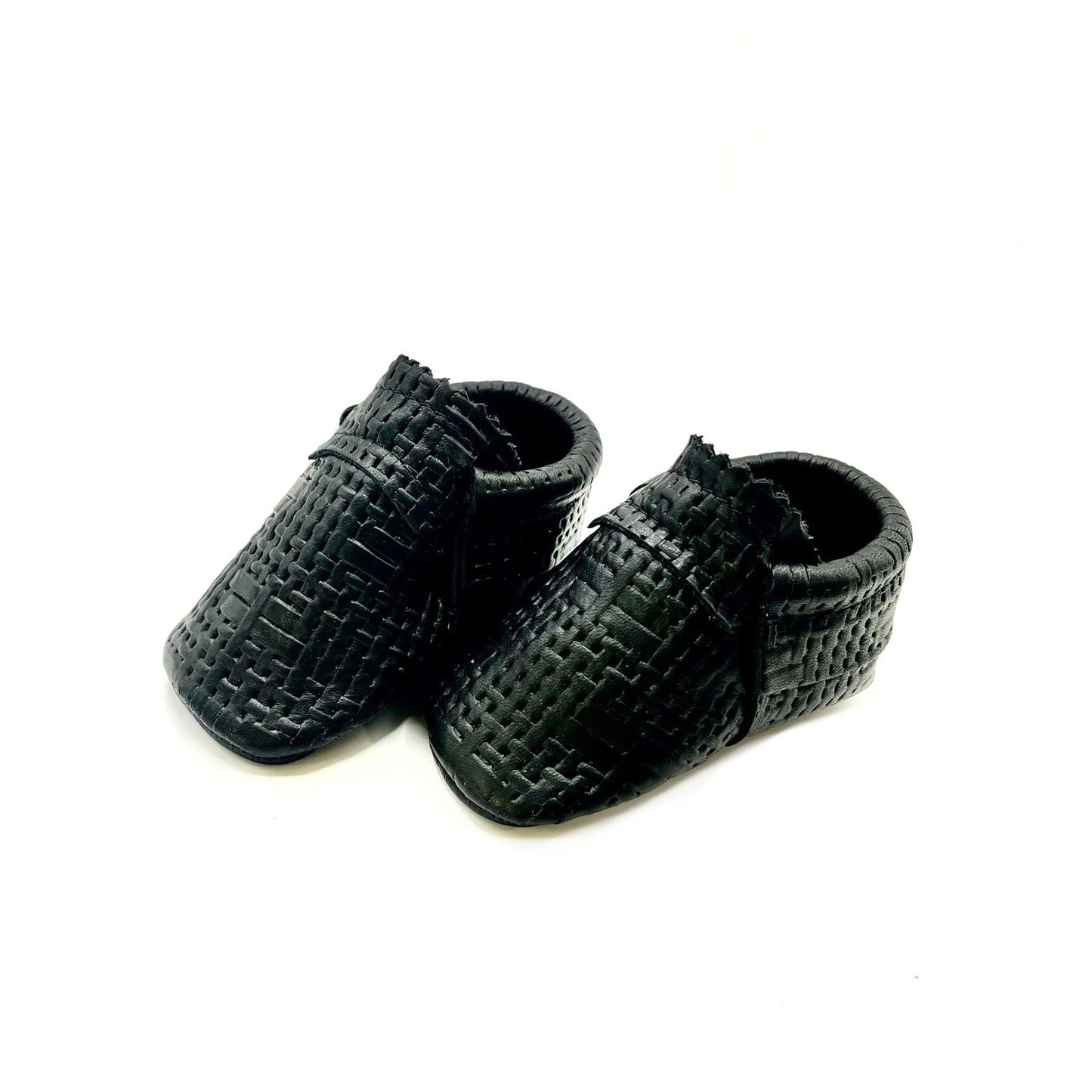 Black - Raffia Moccs
