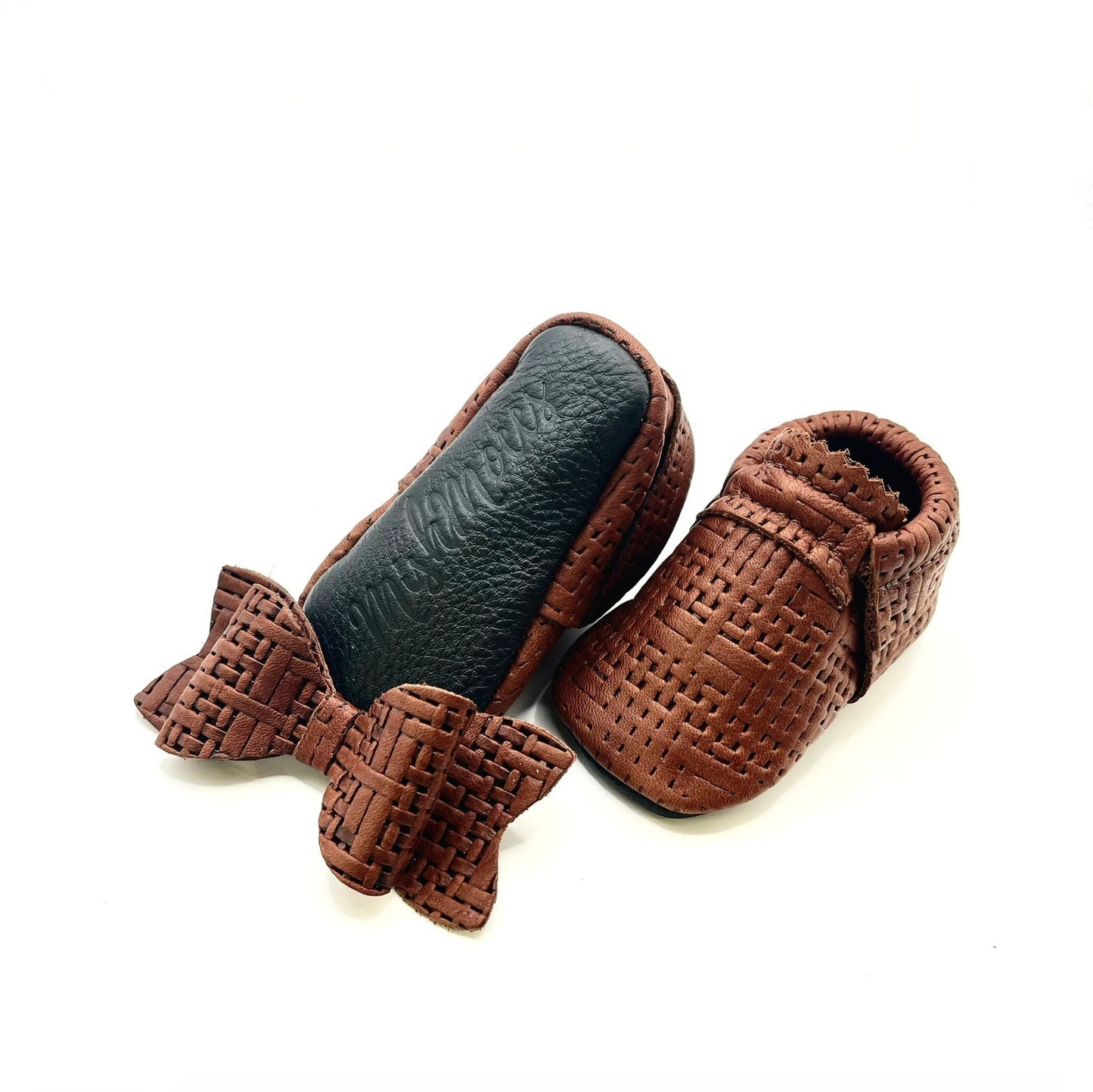 Walnut -Raffia Moccs
