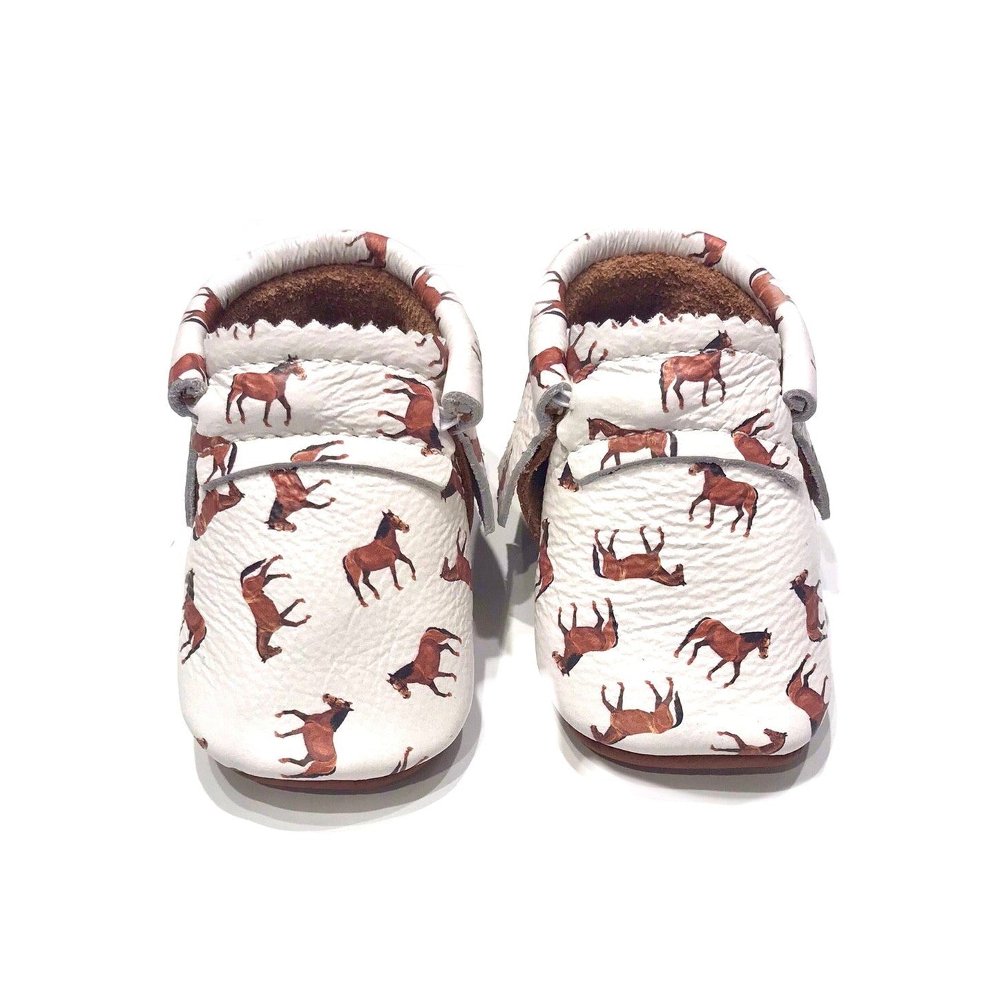Saddle Up -Horse with Fringe -  Moccs